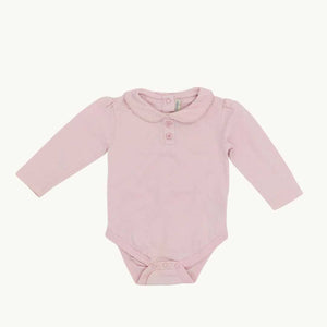 Gently Worn Jojo Maman Bebe pink bodysuit size 6-12 months