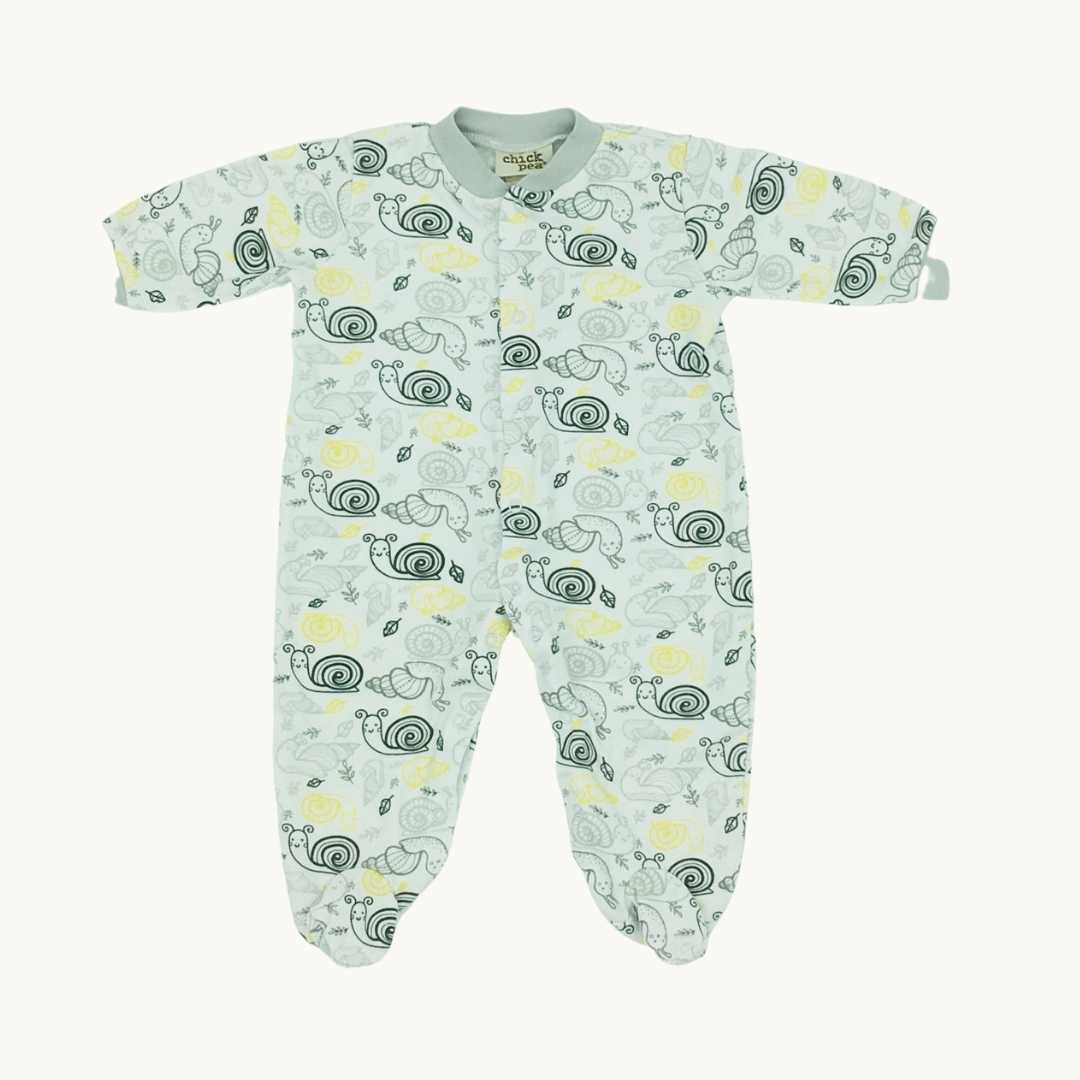 Hardly Worn Chickpea snail sleepsuit size 6-9 months
