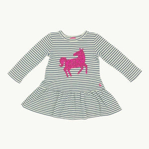 Needs TLC Joules striped sequin dress size 3-4 years