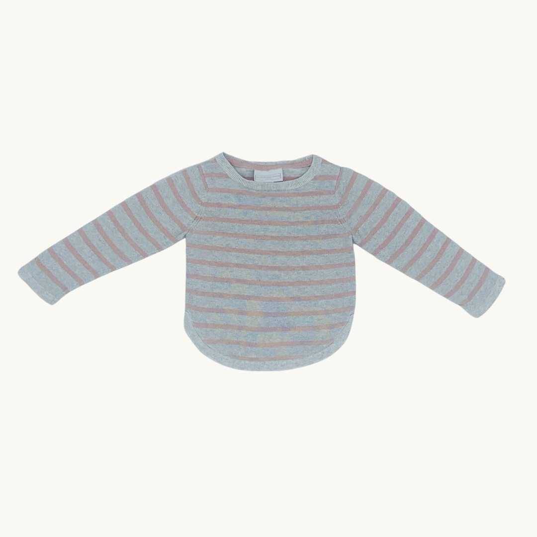 Gently Worn The White Company metallic top size 12-18 months