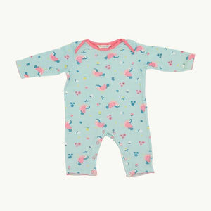 Hardly Worn John Lewis blue robin romper size 3-6 months