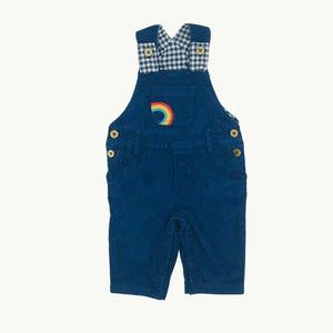 Hardly Worn Kite rainbow cord dungarees size 3-6 months