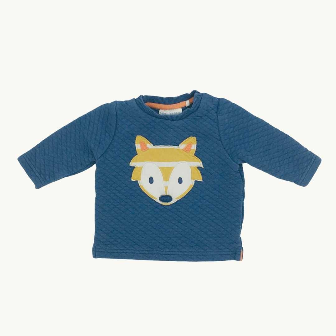 Gently Worn Kite navy fox jumper size 3-6 months