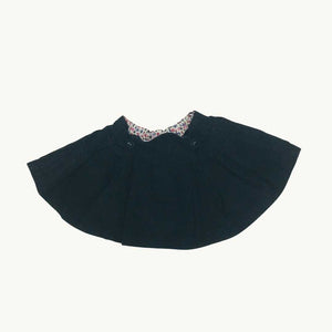 Hardly Worn Jojo Maman Bebe black cord skirt size 12-18 months