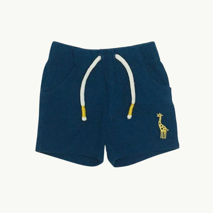 Hardly Worn John Lewis navy-blue shorts size 0-3 months