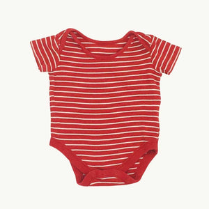 Gently Worn John Lewis striped body set size 0-3 months