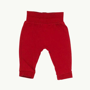 Hardly Worn John Lewis red joggers size 3-6 months