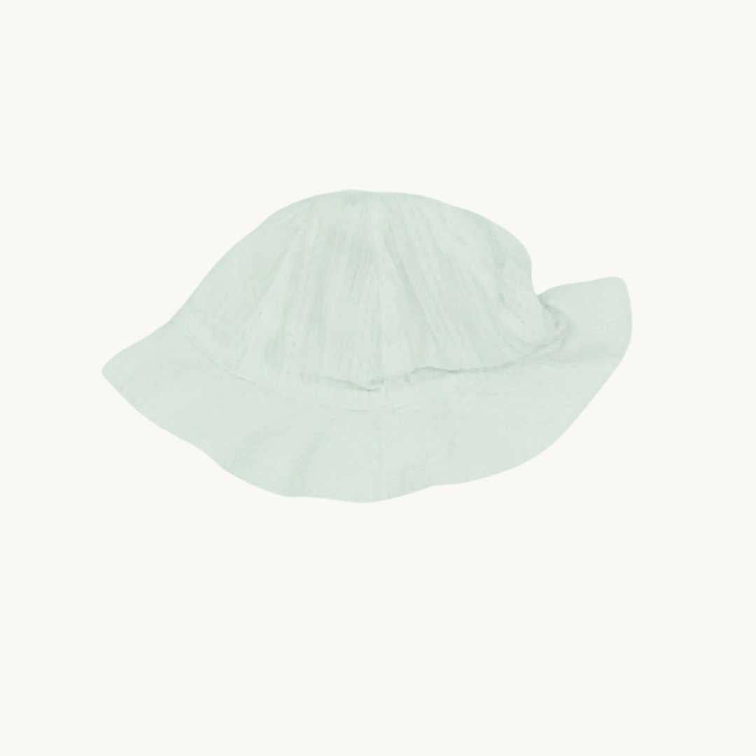 Gently Worn The White Company white lace sunhat size 0-6 months