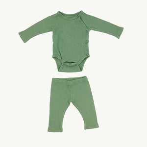 Gently Worn Lah Lan green kimono set size 0-2 months