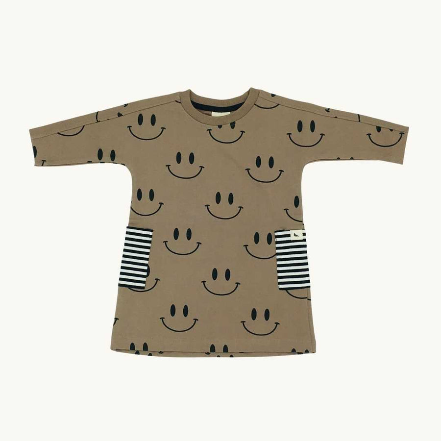 New Turtledove London brown smiley dress size 0-6 months