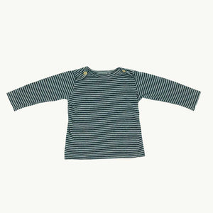 Hardly Worn +1 in the Family striped top size 6-9 months