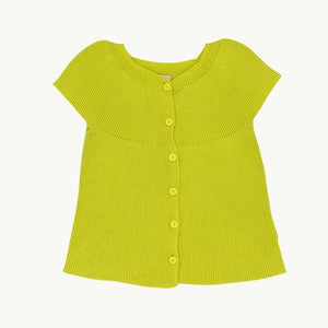 Gently Worn Noa Noa yellow button-up top size 6-7 years
