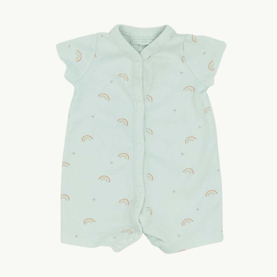 Gently Worn The White Company rainbow summer romper size 0-3 months