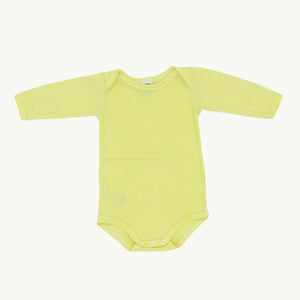 Gently Worn Petit Bateau yellow striped bodysuit size 0-3 months