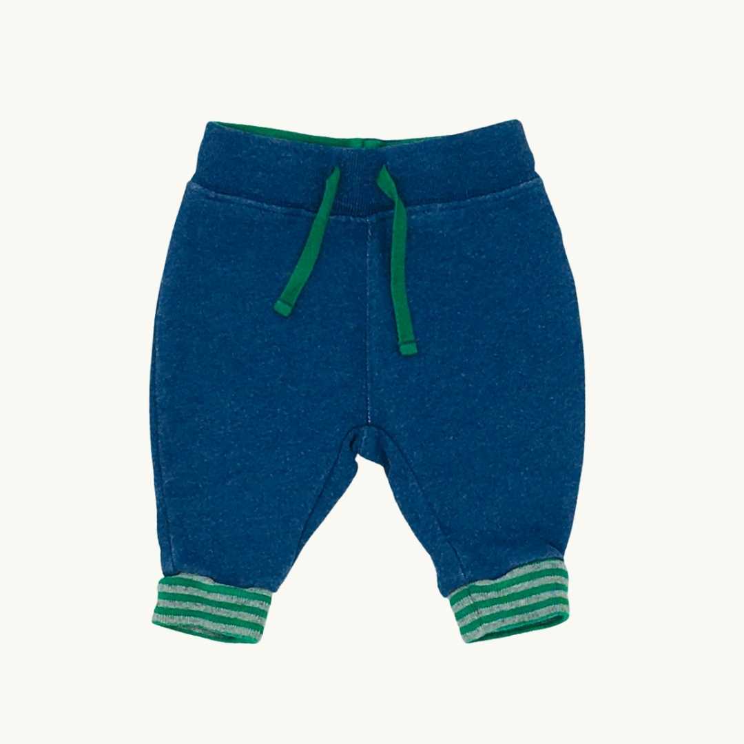 Gently Worn Boden blue star joggers size 0-3 months
