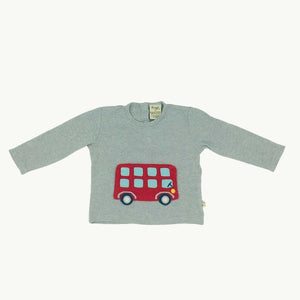 Gently Worn Frugi grey London top size 3-6 months