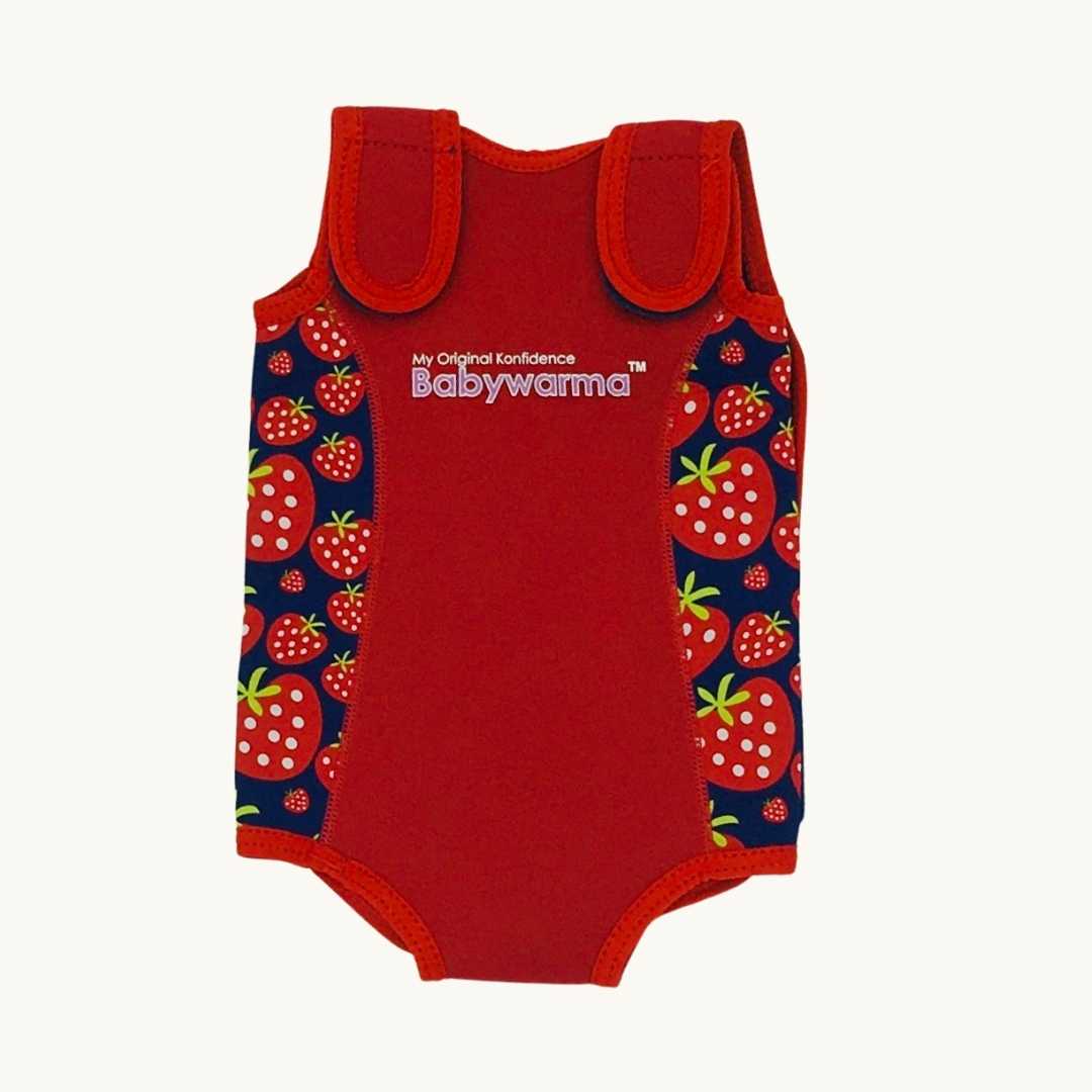 Never Worn Konfidence strawberry swim vest size 0-6 months