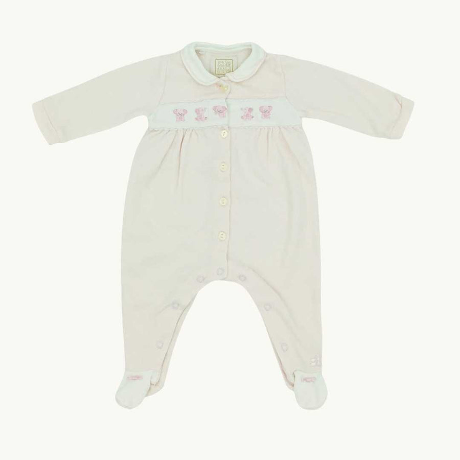 Hardly Worn Emile Et Rose pink sleepsuit set size 0-3 months