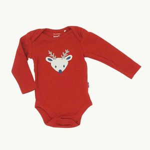 Hardly Worn Kite red reindeer body size 6-9 months