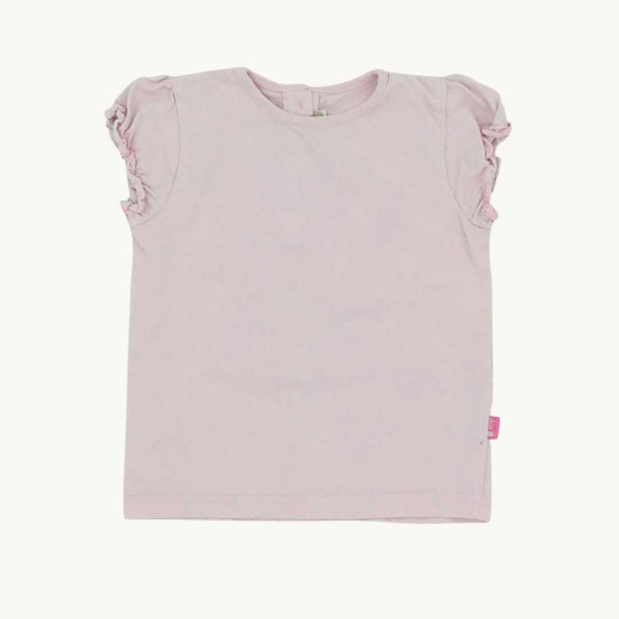Gently Worn Jojo Maman Bebe light pink t-shirt size 2-3 years