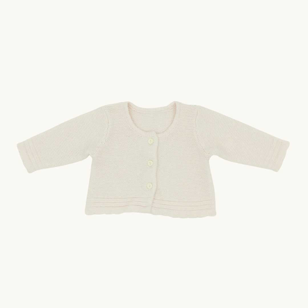 Hardly Worn Emile Et Rose pink knit cardigan size 0-1 months