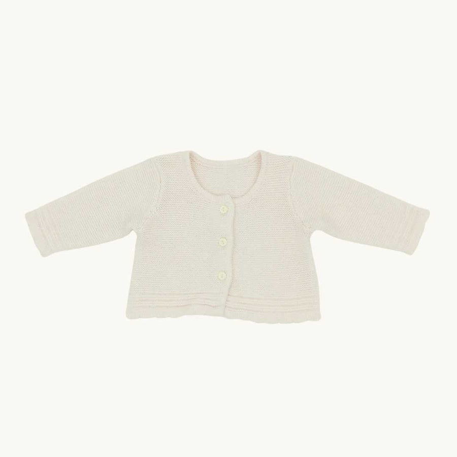Hardly Worn Emile Et Rose pink knit cardigan size 0-1 months