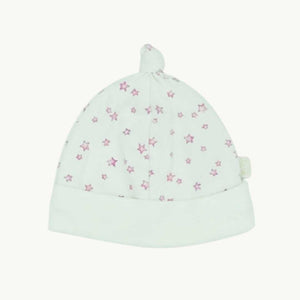 Hardly Worn Jojo Maman Bebe star knotted hat size 3-6 months
