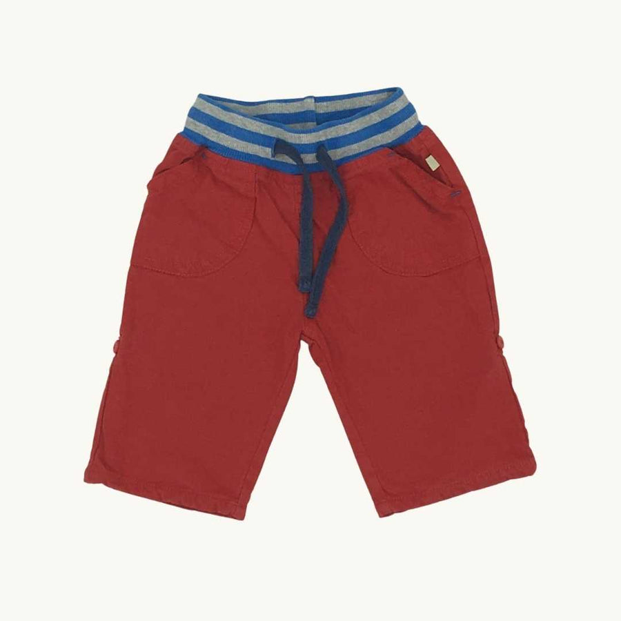 Hardly Worn Frugi red pull-up size 0-3 months