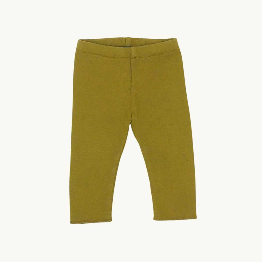 Hardly Worn Co Label golden-brown leggings size 0-3 months