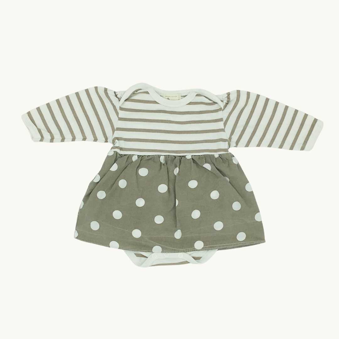Needs TLC Pigeon Organics two-in-one dress size 0-5 months