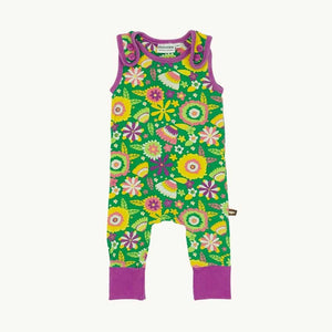 Needs TLC Moromini flower romper dungarees size 1-2 months