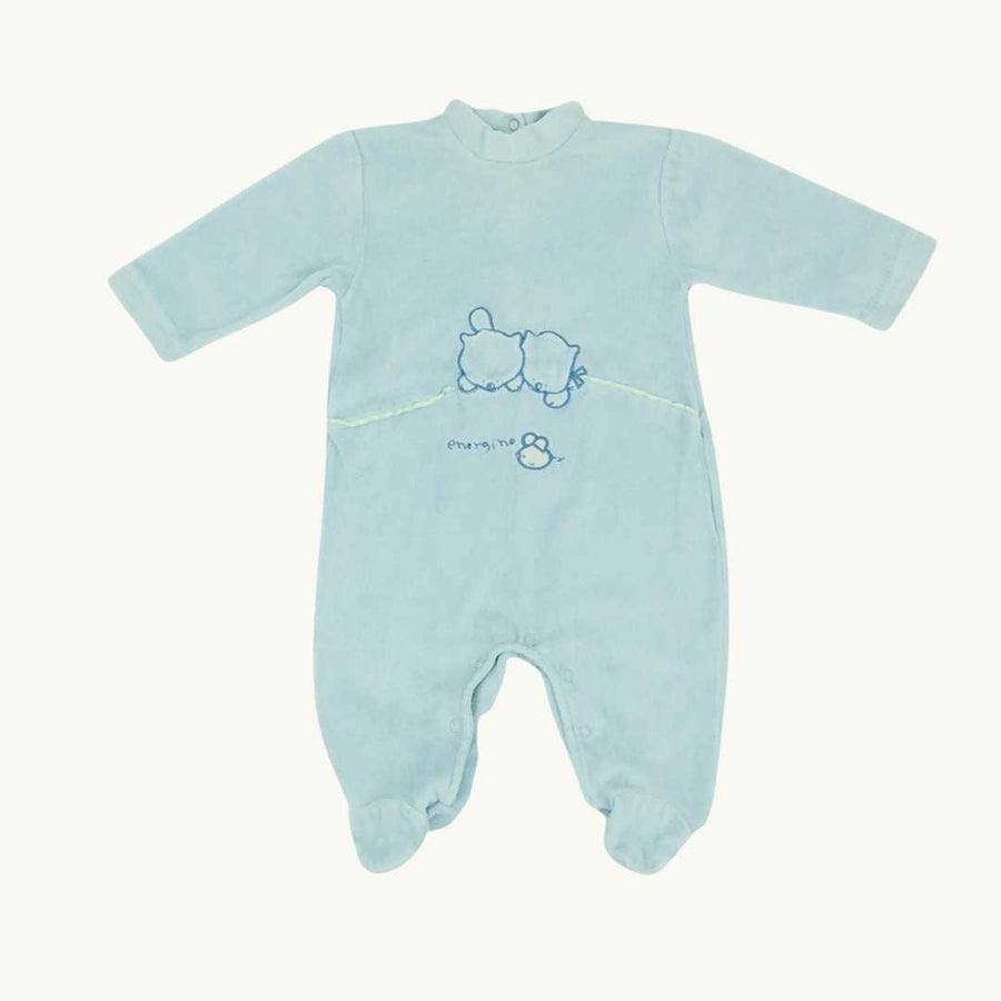 Gently Worn Energino velour set size 0-3 months