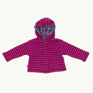 Hardly Worn Jojo Maman Bebe reversible hooded jumper size 3-6 months
