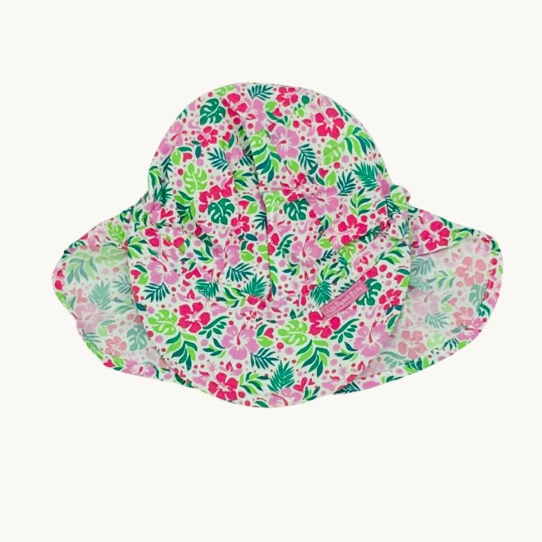 Hardly Worn Jojo Maman Bebe flower sunhat size 0-6 months