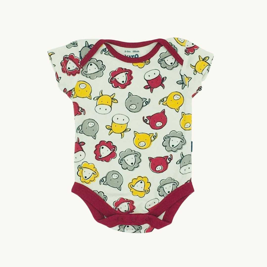 Hardly Worn Kite farm animal bodysuit size 3-6 months