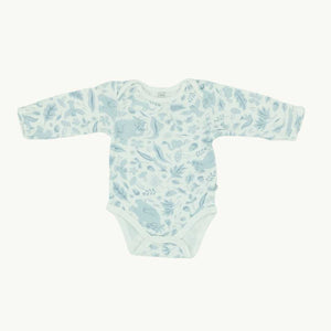Gently Worn Baby Mori blue gruffalo bodysuit size 0-3 months