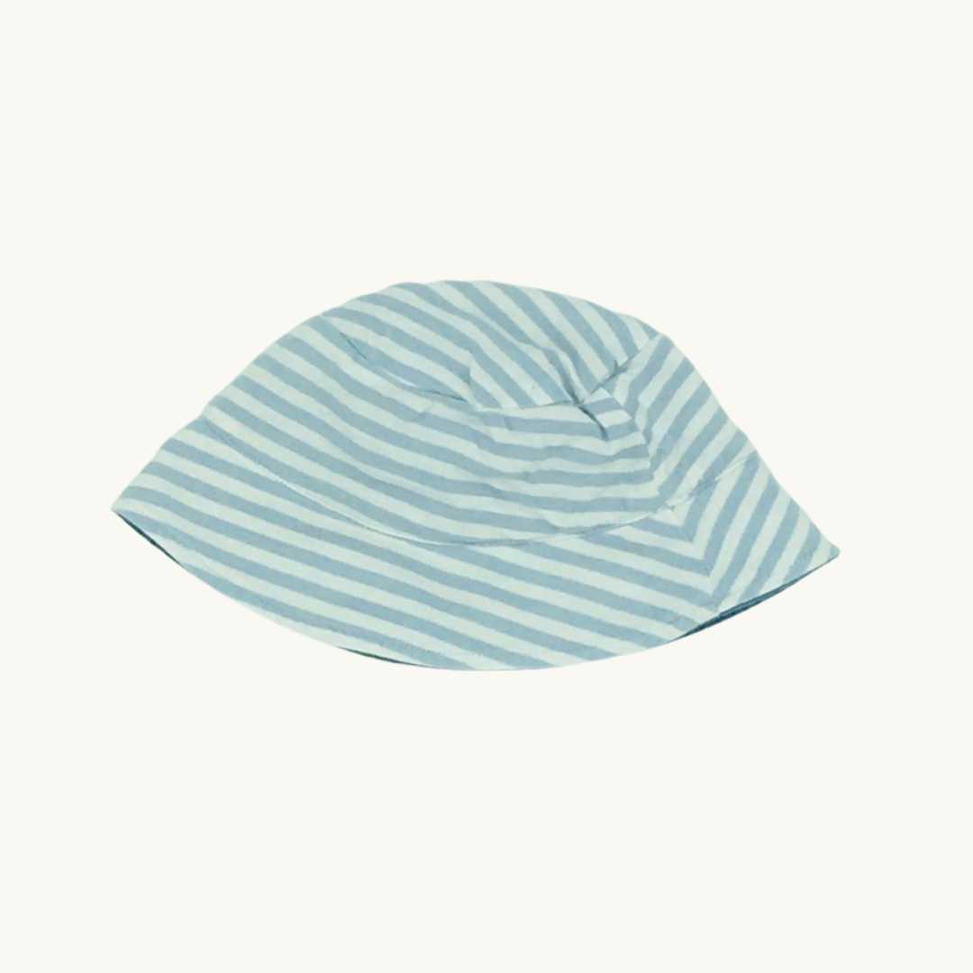 Gently Worn The White Company blue reversible sunhat size 0-3 months