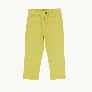 Gently Worn The Bonnie Mob yellow denim jeans size 18-24 months