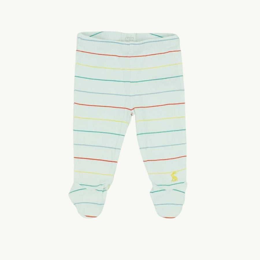 Gently Worn Joules striped footed leggings size 0-1 months