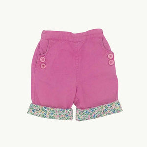 Hardly Worn Jojo Maman Bebe pink tailored shorts size 6-12 months