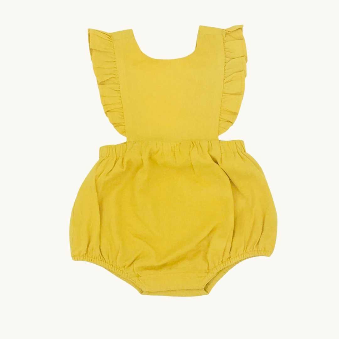 Hardly Worn Jojo Maman Bebe yellow bubble size 3-6 months