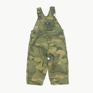 Hardly Worn Osh Kosh BGosh camo dungaree set size 6-9 months