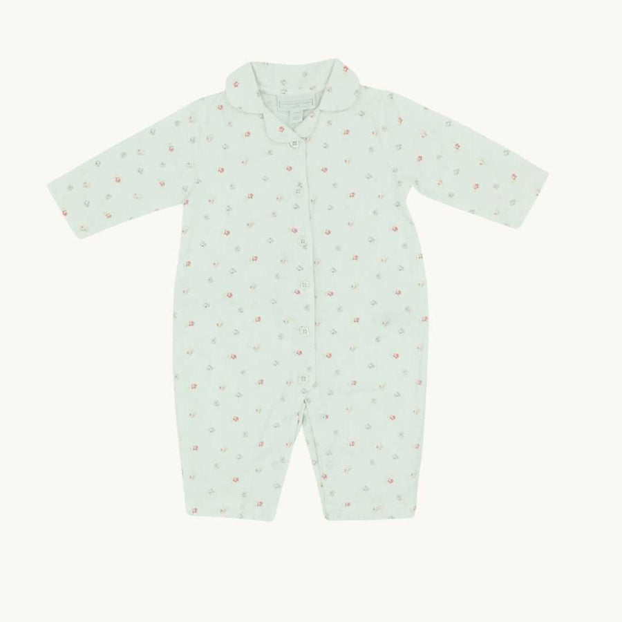 Hardly Worn The White Company flower tailored romper size 3-6 months