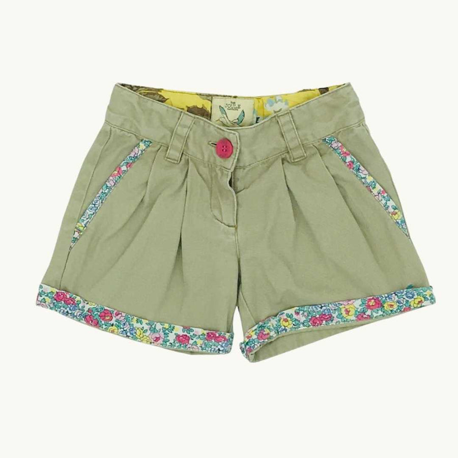 Gently Worn Joules beige tailored shorts size 18-24 months