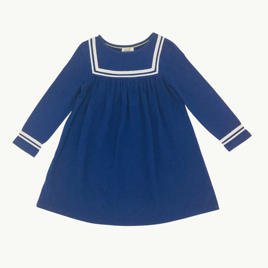 Hardly Worn Boden blue embroidered dress size 5-6 years