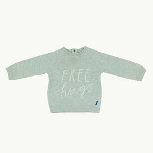 Needs TLC Joules FREE HUGS sweater size 9-12 months