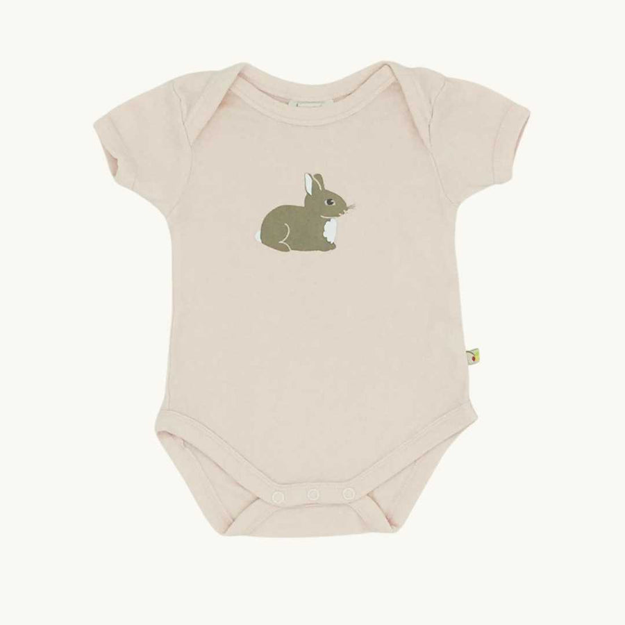 Gently Worn Frugi pink rabbit body size 0-3 months