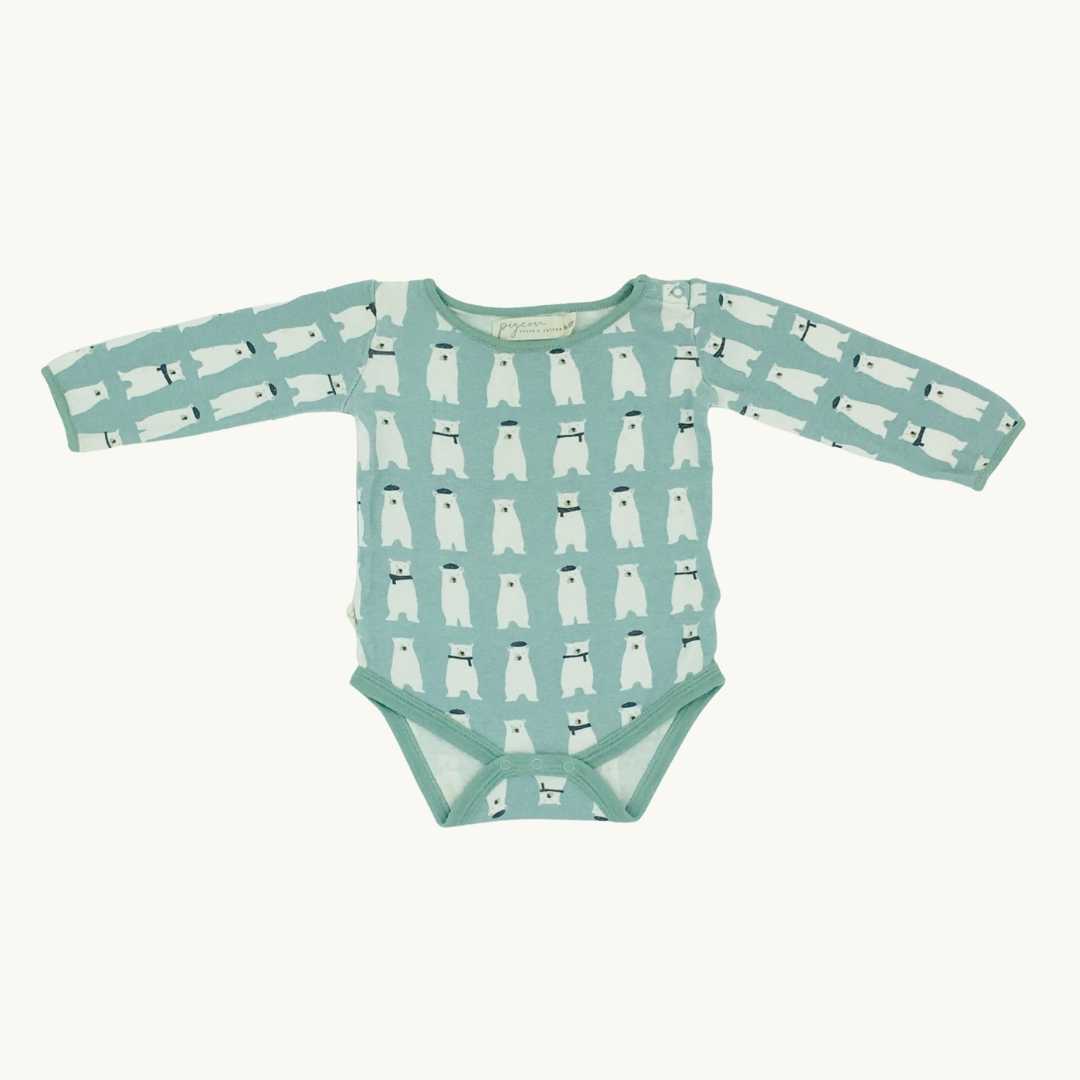 Needs TLC Pigeon Organics polar bear long body size 6-12 months