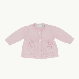 Hardly Worn Jojo Maman Bebe pink cardigan size 0-3 months