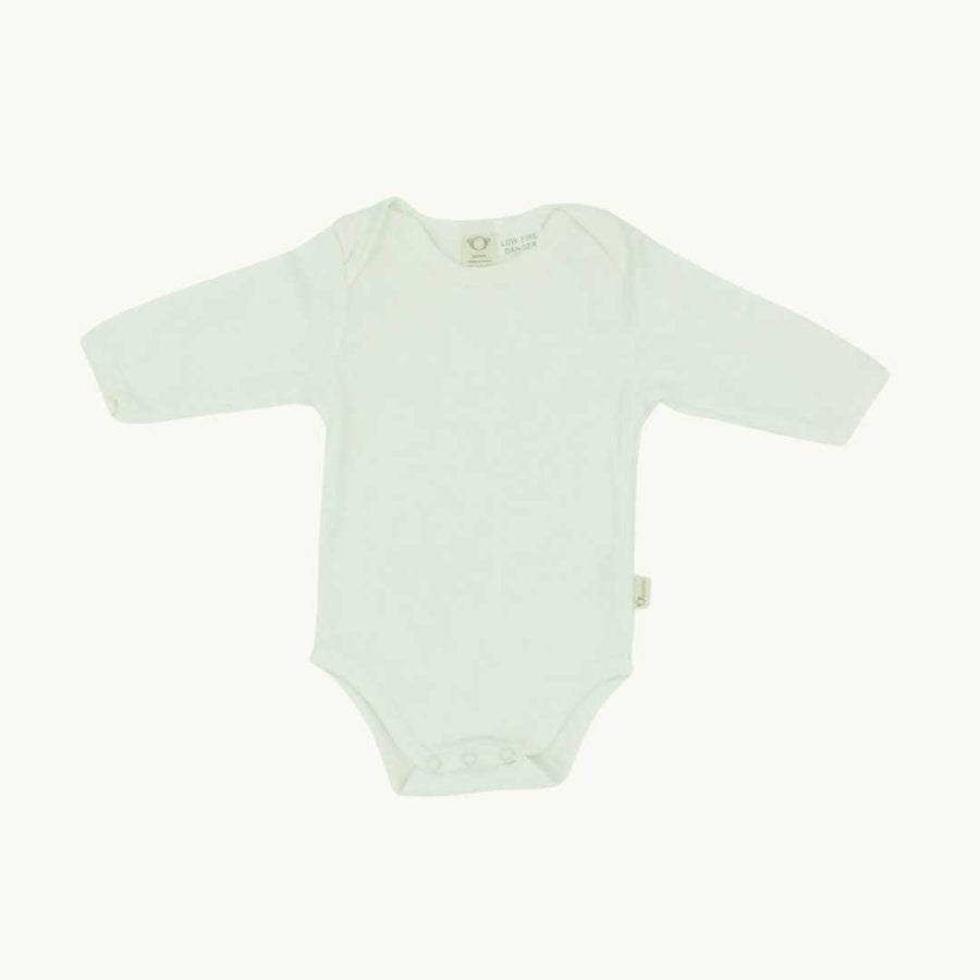 Gently Worn Organic cream long sleeve body size Newborn